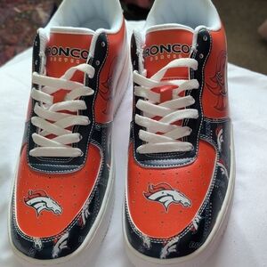 Orange & Navy Athletic Sneakers for Men